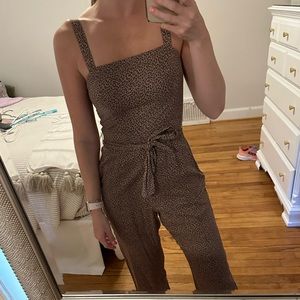 Abercrombie & Fitch leopard print jumpsuit, size XS
